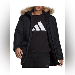 Adidas Utilitas Hooded Parka Black Men’s Size L
